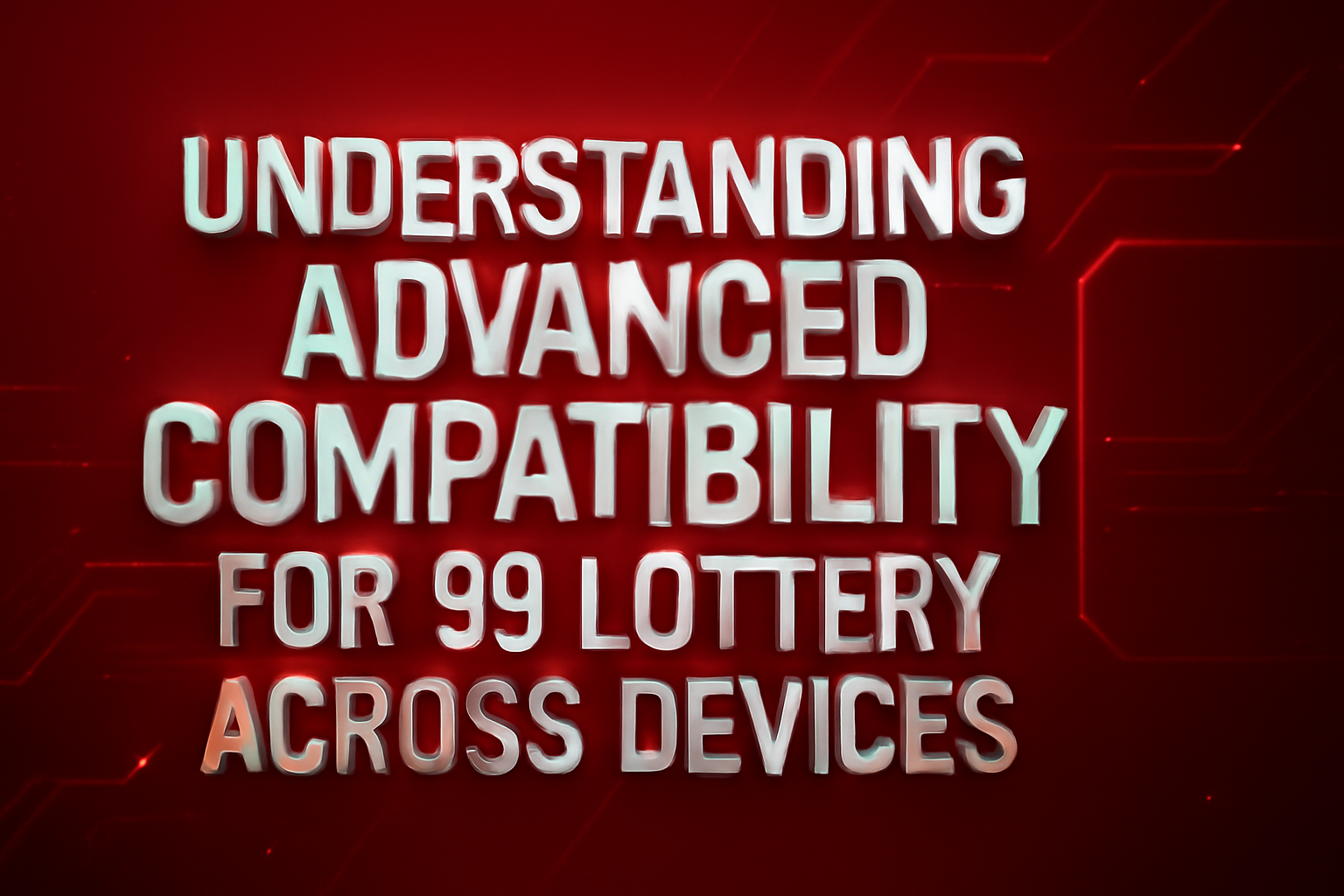 Informational scene on 99 Lottery App Requirements