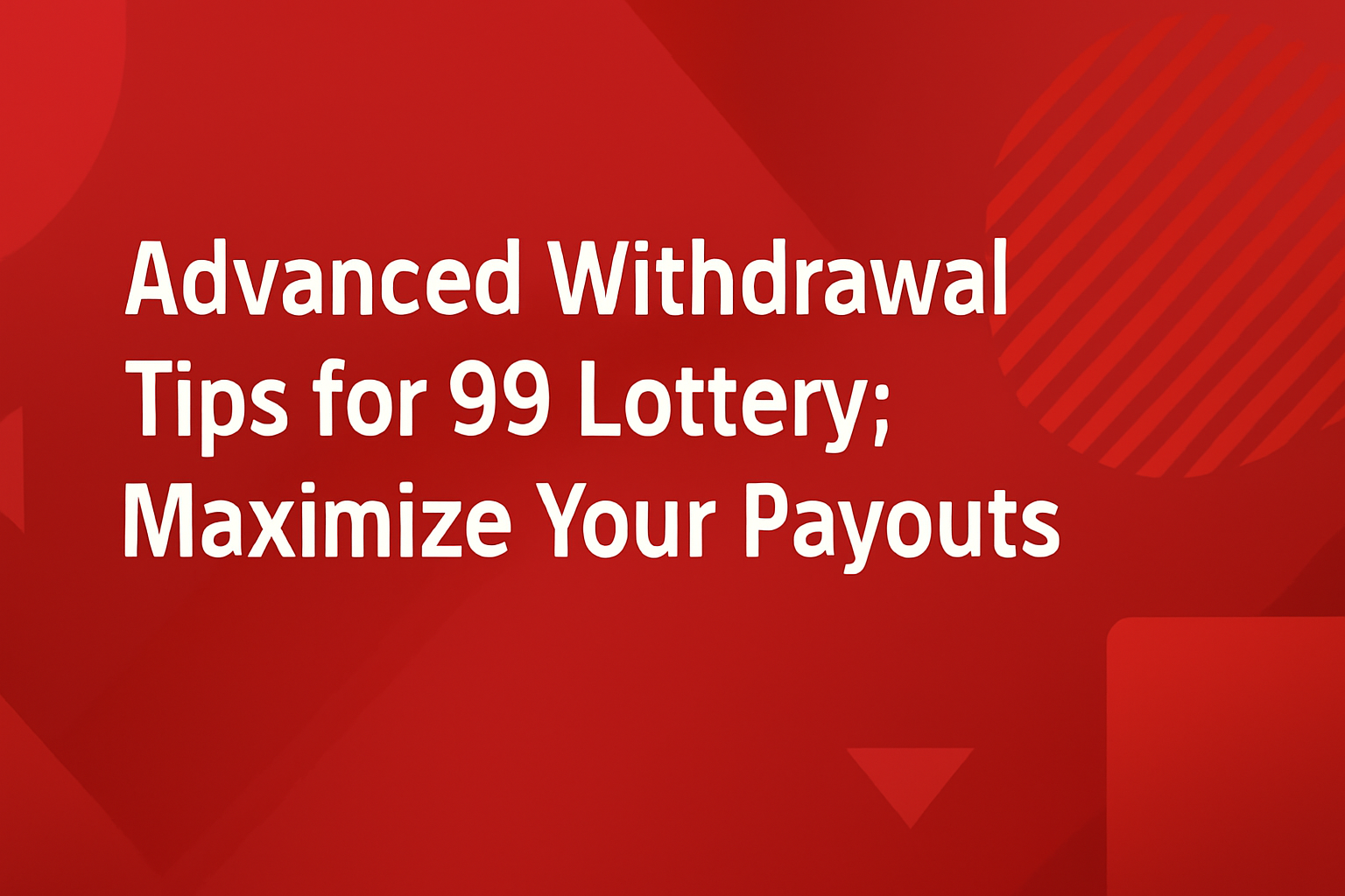 Informative visual representation of the 99 Lottery Login Guide.