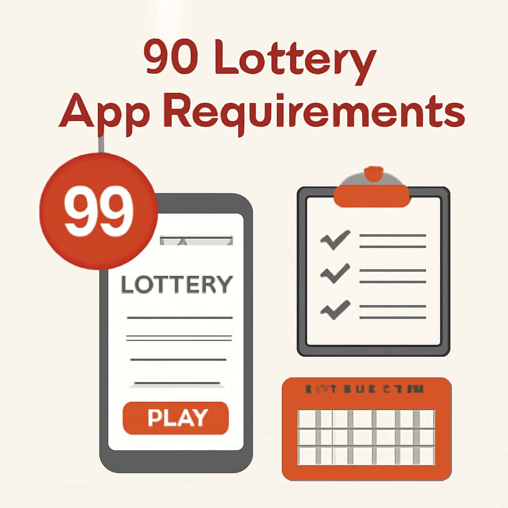 Illustration explaining 99 Lottery App Requirements