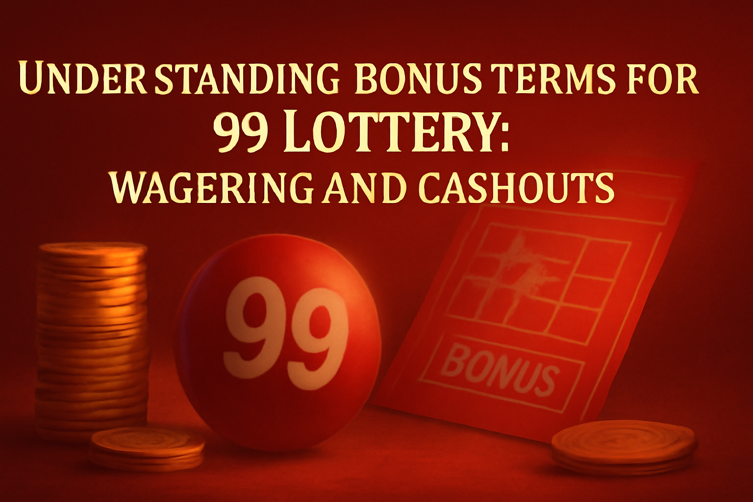 Informational scene on installing 99 Lottery App with prominent text.