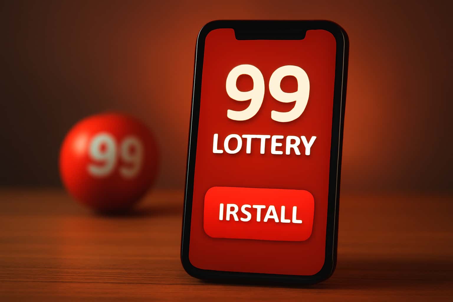 Informational visual about 99 Lottery installation steps.