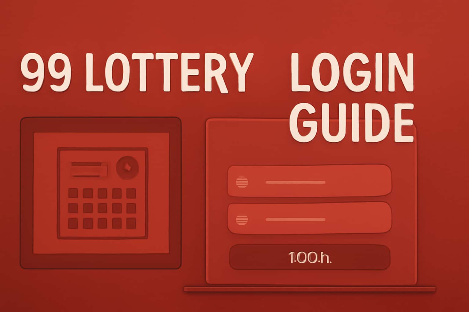 Informative visual representation of the 99 Lottery Login Guide.