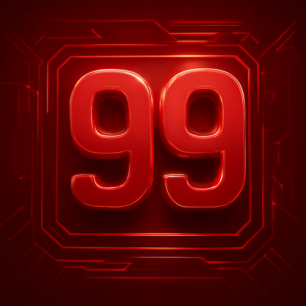 Minimalist badge for 99 Lottery iOS Install Process guide.