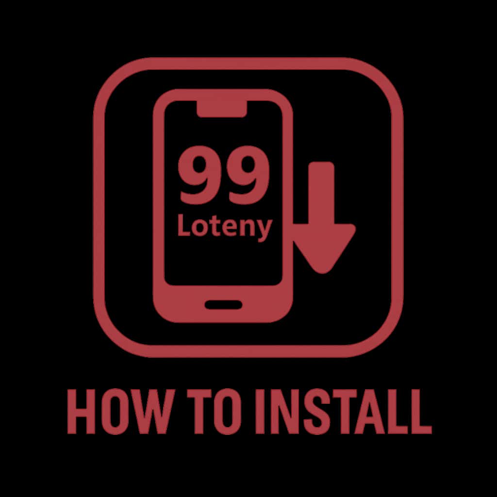 Icon representing how to install 99 Lottery App.