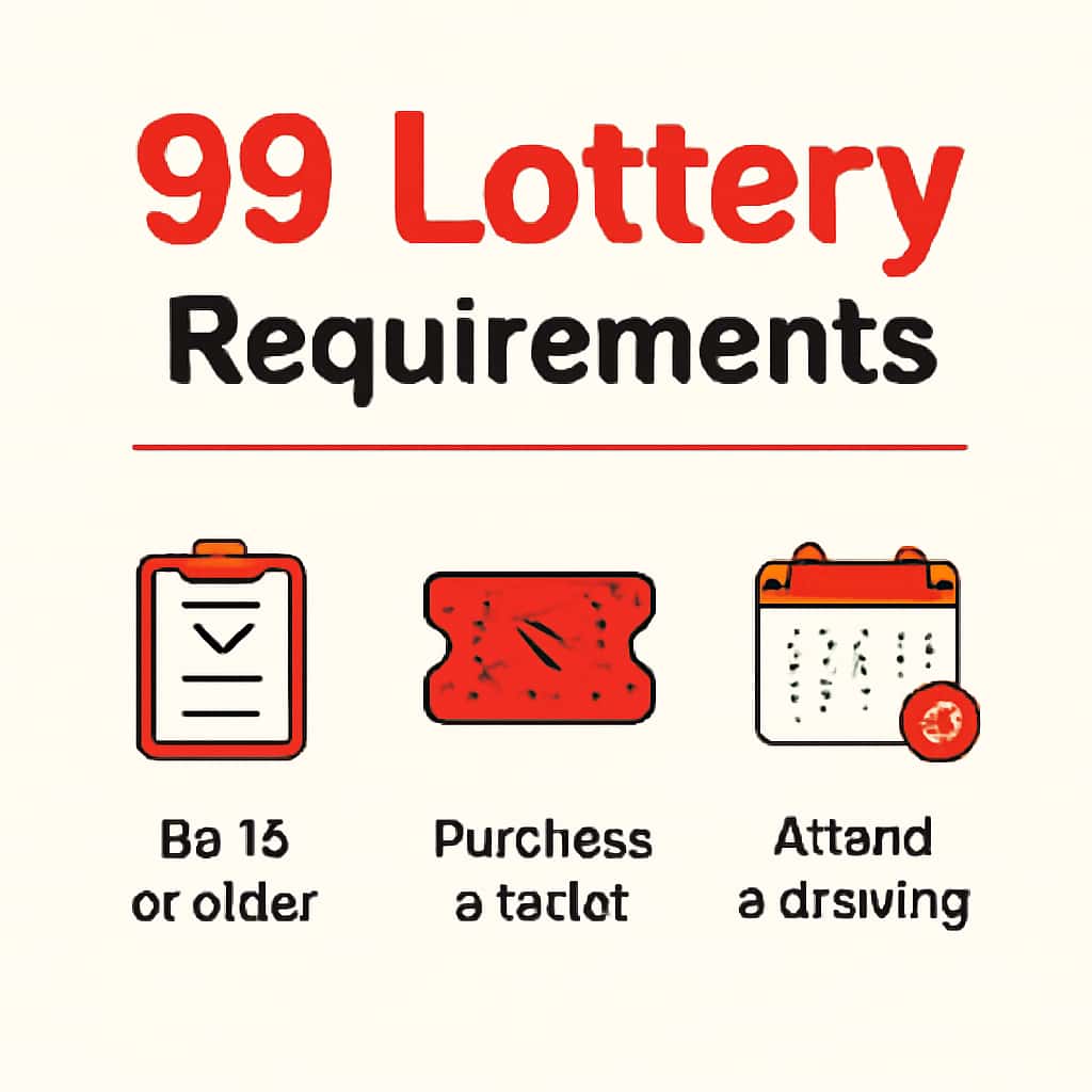 Illustration of installation requirements for the 99 Lottery app.