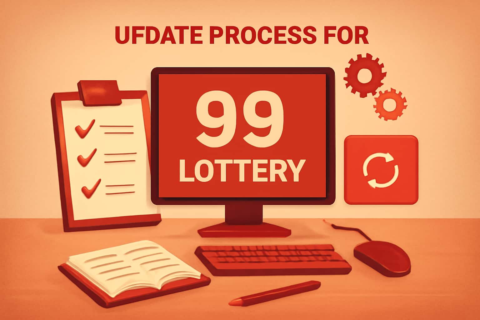 Informational graphic about the Update Process for 99 Lottery.